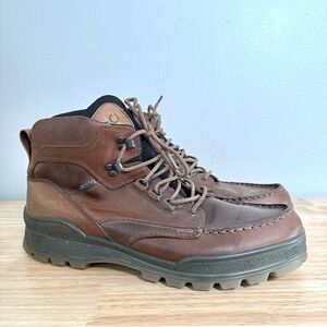 ECCO Track II Gore Tex High Men's Hiking Boots Size EU 48 US 14 Brown Leather